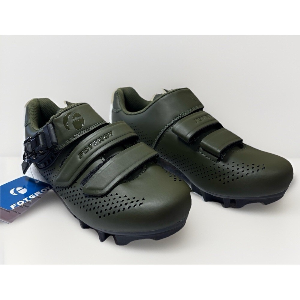 FOTGROY Cycling Shoes Olive EU40 Size Chart Last picture MTB SPD Clipless